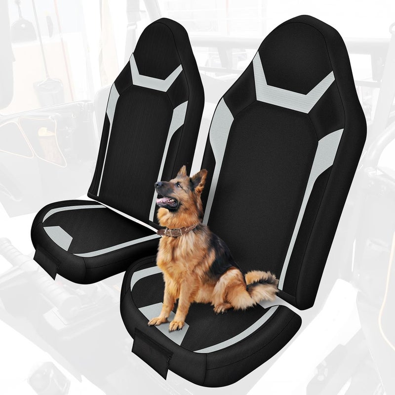 BORDAN RZR Seat Covers with Pocket for 2014-2023 Polaris RZR XP 1000 2 Seats/4 Seats, 1680D Heavy Duty UTV Seat Cover Waterproof Compatible with 2017-2022 Polaris RZR XP Turbo & XP RS1, 2 Pack - Image 1